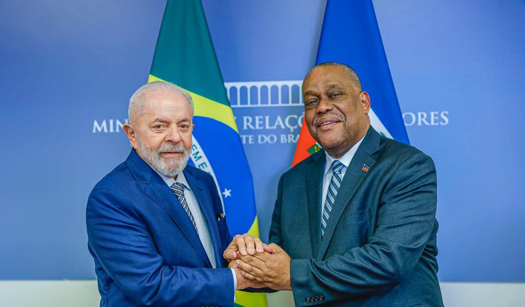 PM Garry Conille et le Président brésilien Lula 