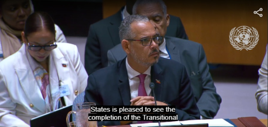 À l’ONU, Alix Didier Fils-Aimé insiste sur l’urgence sécuritaire et le déploiement de la FRG