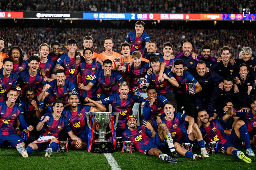 le Barça s’impose 2-0 face au Real Madrid et décroche le titre de champion d’Espagne