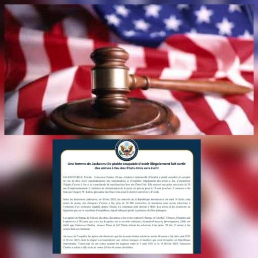 Une résidente de Floride plaide coupable aux États-Unis