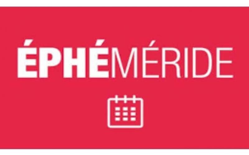 Éphéméride du jour