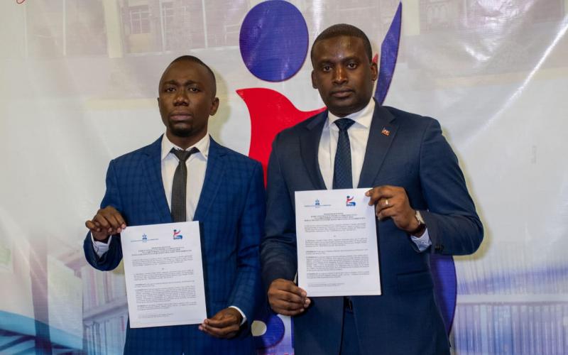 Dangelo Néard et Me Hans Jacques L. Joseph 