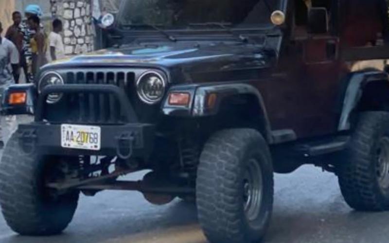 Le véhicule de Me Yvon Pyram 