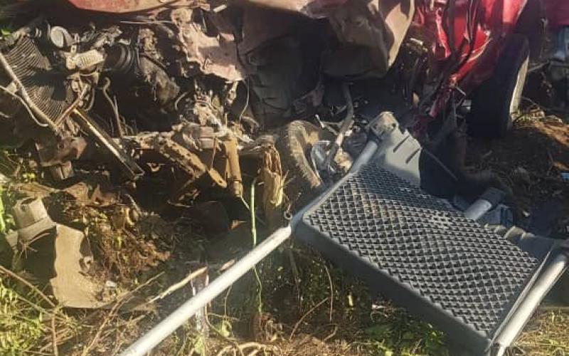 Le véhicule accidenté