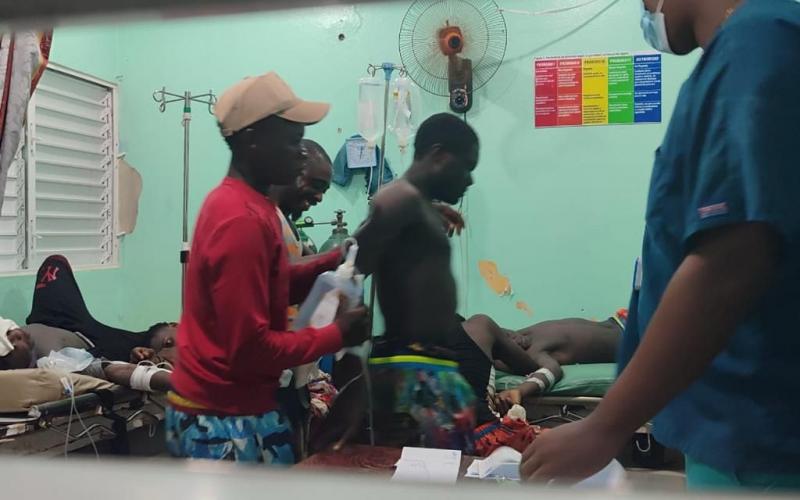 Photo archive:CDN. Des Haïtiens intoxiqués après avoir mangé une soupe le 3 octobre 2023 dans la communauté d'El Valle, à Hato Mayor.