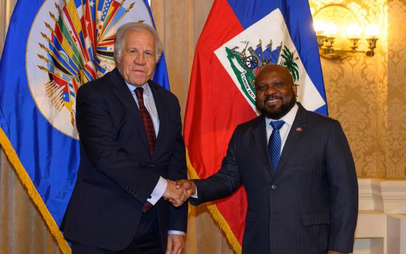Conseil Président Smith Augustin avec Luis Almagro 