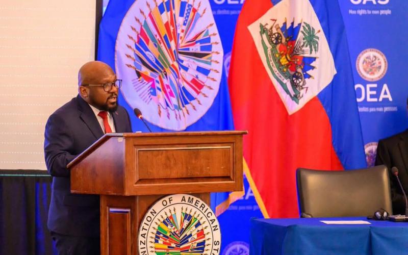 Smith Augustin, membre CPT à l'OEA