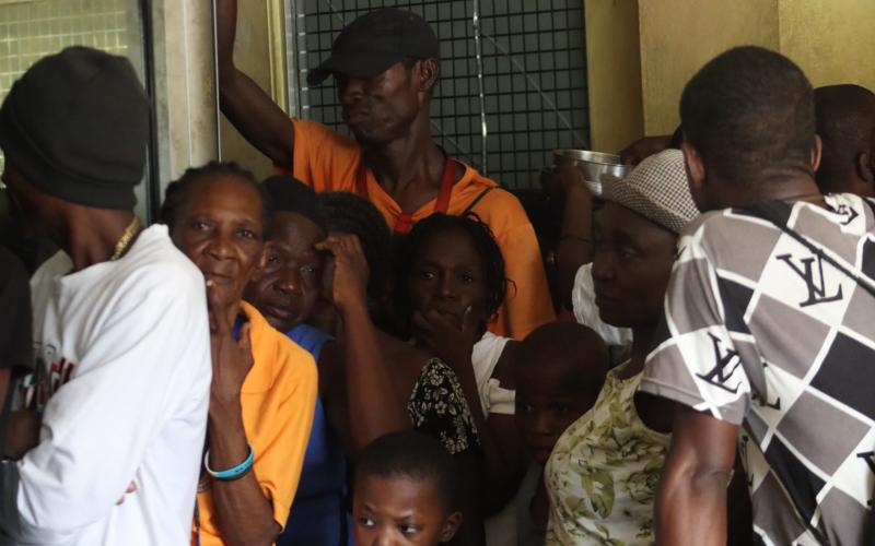 Des déplacés bénéficiaires de la Clinique 