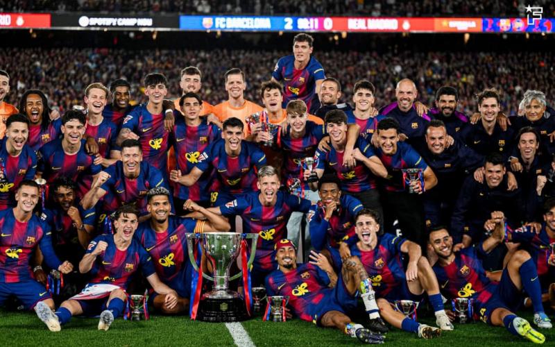 le Barça s’impose 2-0 face au Real Madrid et décroche le titre de champion d’Espagne