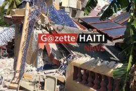 Une maison détruite à Aquin