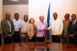 Président Leslie Voltaire visite L'OFNAC et l'AAN 