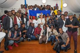 la ministre Raina Forbin rencontre la communauté haïtienne en Colombie