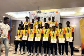 Les champions haïtiens U14 présentés à Port-au-Prince après leur sacre face à la Jamaïque