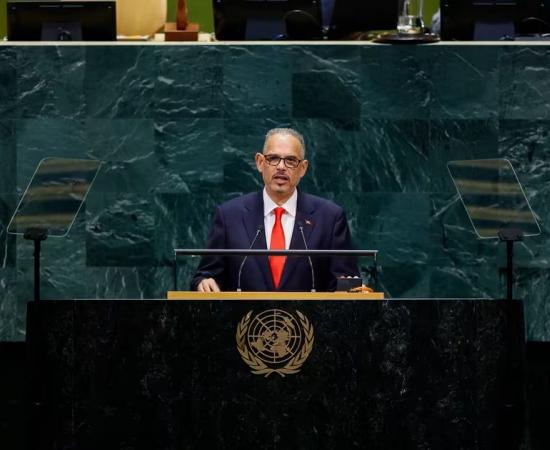 Alix Didier Fils-Aimé, premier ministre à l'ONU
