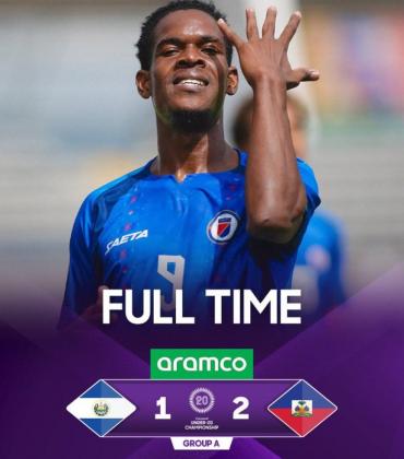 Haïti bat El Salvador 2 à 1 et se rapproche des quarts de finale