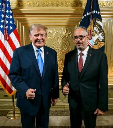 Le Premier ministre Alix Didier Fils-Aimé échange avec le président américain Donald Trump à New York